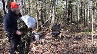 Taking Down The Blind  Ameristep Ground Blind  Hunting in the UP [upl. by Paule]