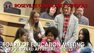 Board of Education Meeting School Board Appreciation 2024 [upl. by Trilbee]