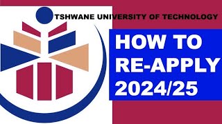 How to Reapply at TUT For 2025 Tshwane University of Technology  First Time and Returning [upl. by Elaweda232]