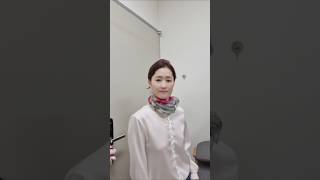 심플하게 스카프 매는방법  Easy Way to Tie a Scarfscarf hackscarf tutorial [upl. by Wulf790]