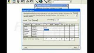 TCMS V2114Setting of Clocking Schedule Two [upl. by Anawek]