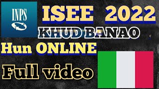 HOW TO CREATE ISEE 2022 ONLINE ON INPS WEBSITE IN URDU LANGUAGE  ISEE KESE BANAYE INPS KI WEBSITE [upl. by Jelene]