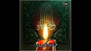 Akeli Hai Zehra  By  Syeda Nida Fatima  AyyameFatmiyah  New Status  SMF Creatives Shia Status [upl. by Lewej]