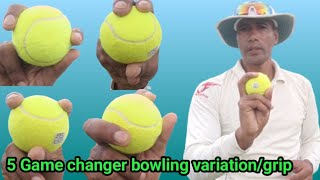 Tennis ball में ये 5 variation सीख गए तो game changer बन जाओगे  Bowling tips [upl. by Aelahs]