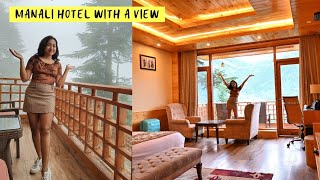 The Holiday Villa Resort and Spa Manali  Room with a View  Anabhi Vlogs [upl. by Vivie]