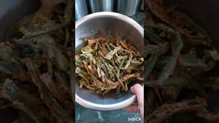 okra chips homemade recipe [upl. by Mcferren698]