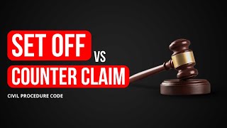 Difference between SET OFF and COUNTER CLAIM  Zia Judicials [upl. by Ahtael249]