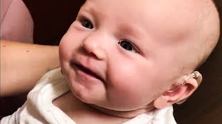 Baby Born Deaf Hears Moms Voice for the First Time—Her Emotional Response Will Move You to Tears [upl. by Eiramanin]