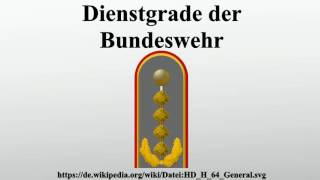 Dienstgrade der Bundeswehr [upl. by Eenerb]