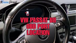 Volkswagen Passat B8 2019 Obd2 Diagnostic Port Location 🚘👨‍🔧 [upl. by Akimed]