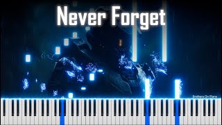 Never Forget  Unforgotten Halo Theme  EPIC EMOTIONAL PIANO VERSION [upl. by Mathian]