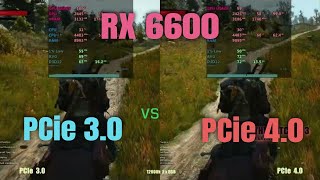 Pcie 30 vs 40  AMD RX 6600 [upl. by Brock]