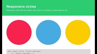 responsive circle using css [upl. by Matazzoni]