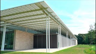 Curtain walls and Renson sun protection Perfect match in museum Voorlinden Wassenaar NL [upl. by Dupre]