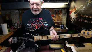 Fender CIJ Geddy Lee Jazz Bass Setup EP358 [upl. by Ynoyrb]