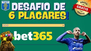 BET365 DESAFIO DE 6 PLACARES GRÁTIS 🆓 PALPITES DO DIA [upl. by Mulry3]