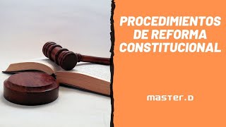 Procedimientos de Reforma Constitucional  MasterD [upl. by Losyram]