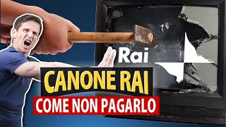 Come NON PAGARE il CANONE RAI  Avv Angelo Greco [upl. by Antonia]