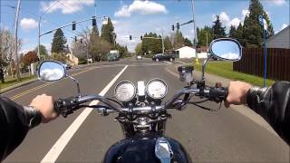 1979 XS 750 special GOPRO ride along [upl. by Mij987]