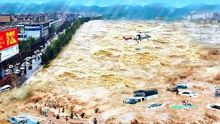 China River Overflows China Dam Overflow China River Burst Causes Severe Flooding in Guizhou [upl. by Rotman222]