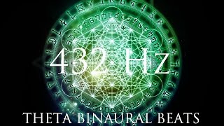 DEEP Theta Binaural Beats ➤ LET GO of Fear Overthinking amp Worries ➤ 432Hz Deep Relaxation [upl. by Bergmans]