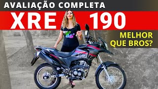 TESTE XRE 190  PONTOS POSITIVOS E NEGATIVOS CONSUMO E SEGURO  XRE 190 VS BROS  REVIEW [upl. by Draneb356]