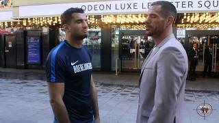 Bellator London Gegard Mousasi vs Rafael Lovato Jr Media day face offs [upl. by Aicined]