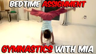 Night time gymnastics challenge cartwheel with picking up things [upl. by Eyahsal]