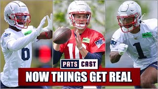 Drake Maye Changes His Game Patriots Rookie Minicamp Observations [upl. by Itoc]