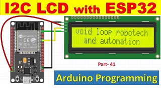 41 ESP32 I2C LCD 16x2 with ESP32 and Arduino [upl. by Noicnecsa]