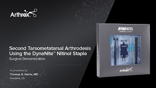 Second Tarsometatarsal Arthrodesis Using the DynaNite™ Nitinol Staple [upl. by Gimble]