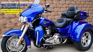 Tri Glide Ultra An Unrivaled Riding Experience  2024 HarleyDavidson Tri Glide Ultra Blue Burst [upl. by Gnivre506]