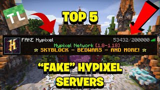 Top 5 Best Servers Like Hypixel For Tlauncher [upl. by Enyal147]