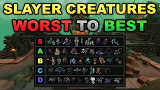 Slayer Creatures Ranked Worst to Best RuneScape 3 [upl. by Renrew]