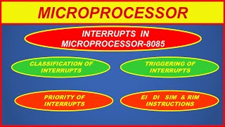 INTERRUPTS OF MICROPROCESSOR 8085 [upl. by Rocker]