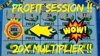 ‼️Profit Session‼️20X Multiplier‼️Winners On 50X the Money 💵 3000 Festive Frenzy 💲Georgia Lottery [upl. by Ibbison]