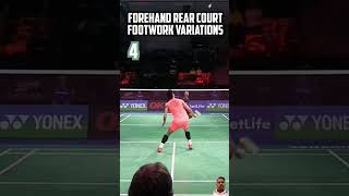 Footwork variation badminton badmintonfootwork badmintontechnique sports smash shorts [upl. by Ardnael187]