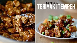 Insanely Easy Teriyaki Tempeh Recipe packed with protein amp flavor [upl. by Goodman140]