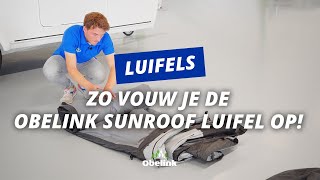 Obelink Sunroof luifel opvouwen  Instructievideo  Obelink [upl. by Ayotnom993]