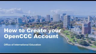 Step 1 How to Create your OpenCCC Account [upl. by Enalda180]