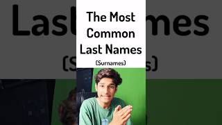 The most common surnames [upl. by Silverstein]