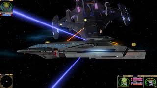 Star Trek Bridge Commander Akira Class Vs Dominion Battleship [upl. by Nayt]