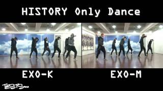 EXO K EXO M History Dance practice [upl. by Tacklind318]