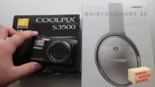 Nikon Coolpix S3500 Unboxing Review and GIVEAWAY of ANOTHER Bose QC35 [upl. by Farman822]