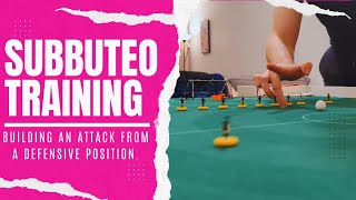 Subbuteo Training  Building attacks from a defensive position [upl. by Ogires100]