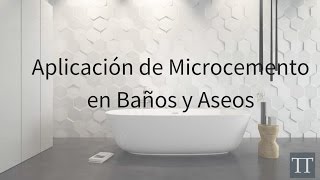 VideoAplicación de Microcemento Baños RESULTADO INCREÍBLE [upl. by Althee851]