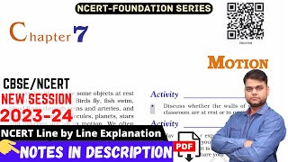 Motion  Class 9 Science Chapter 7 Full Chapter [upl. by Hedgcock]