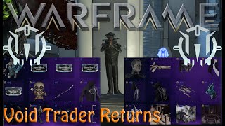 Warframe  Void Traders Returned 137th Rotation 13th march 2020 [upl. by Aneba89]