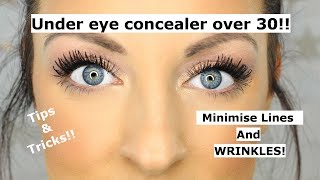 Under eye concealer tips and tricks OVER 30 [upl. by Milah]