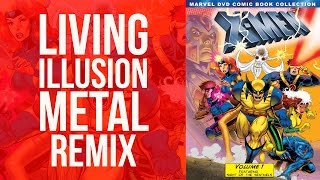 XMen Original Theme  Hard Rock Remix Music Video  Living Illusion [upl. by Ynafetse]